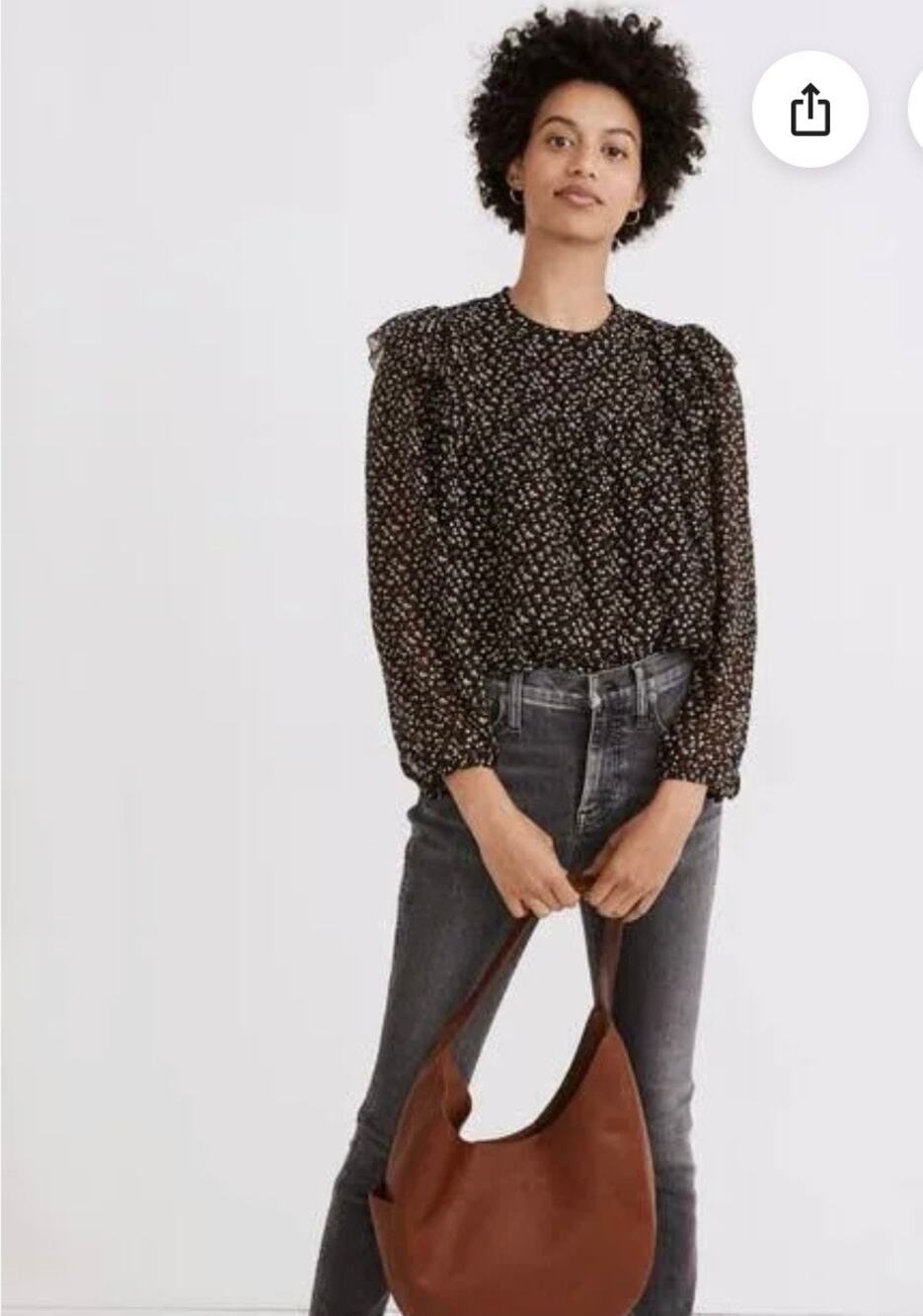 Madewell Imogen Top in Adorable Ditsy